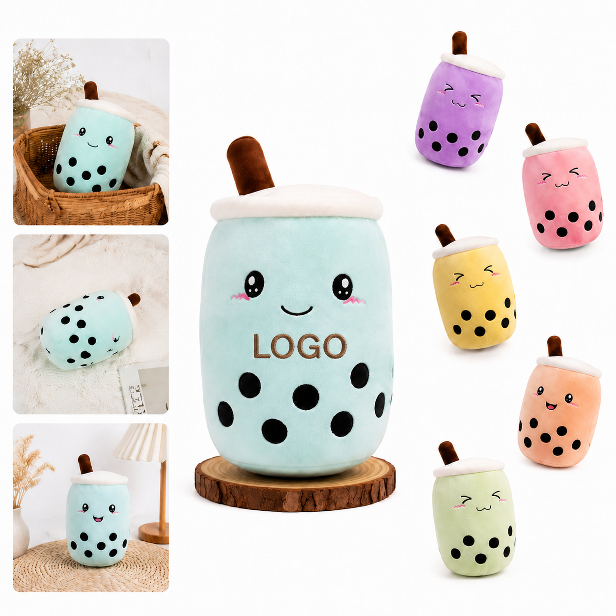 Cute Cartoon Bubble Tea Plush Toy