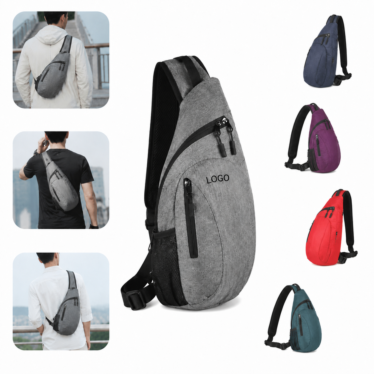 Compact Foldable Sling Bag