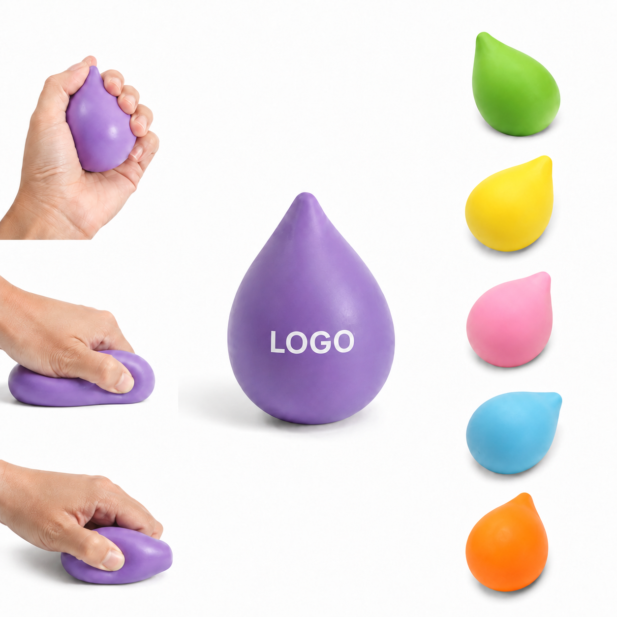 PU Teardrop Stress Ball