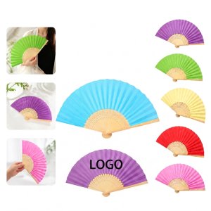 Natural Bamboo Folding Hand Fan