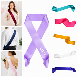 Personalized Adjustable Satin Sash