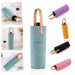 Single Bottle Felt Wine Carrier Bag