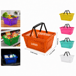 Collapsible Ventilated Plastic Shopping Basket